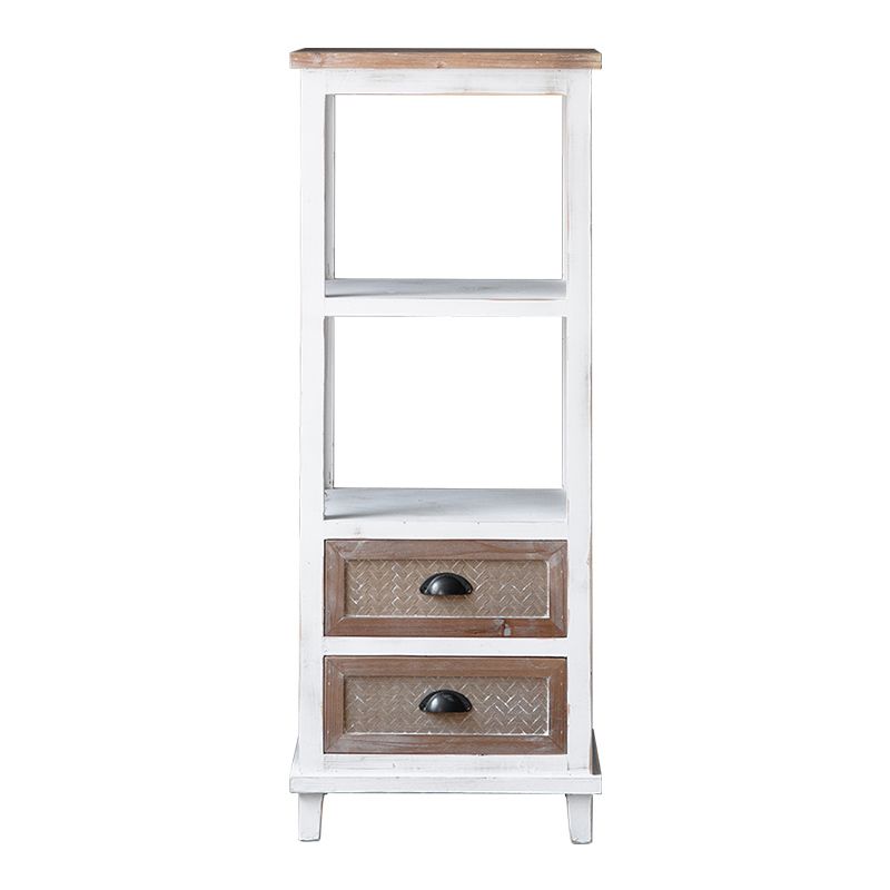 Contemporary 13.8" Wide Wooden Chest, Rectangle Accent Cabinet with Drawer