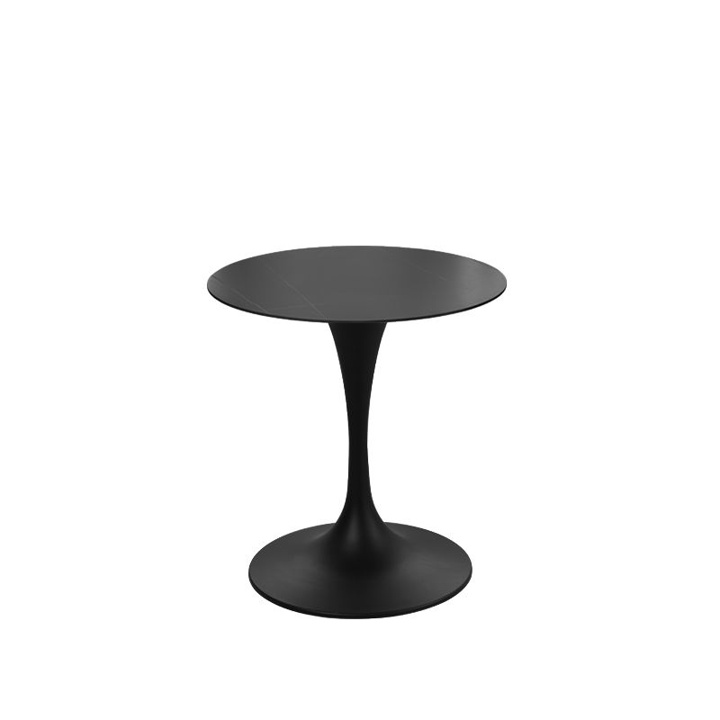 Mid-Century Modern Mental Coffee Table Round Top Shape Pedestal Coffee Table Set
