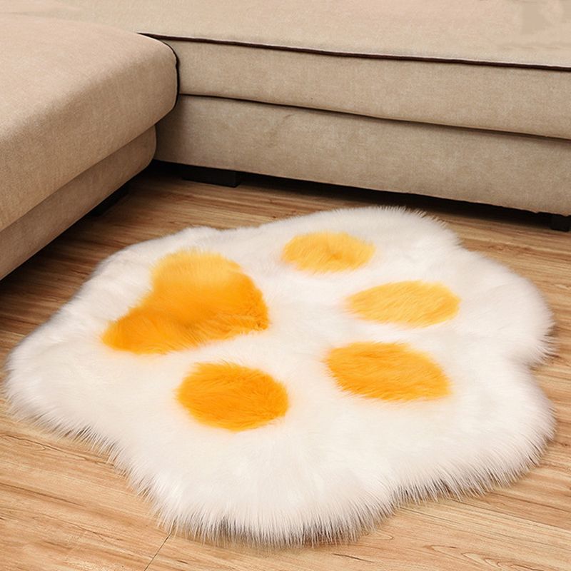 Stylish Modern Carpet Color Block Plush Area Rug Easy Care Rug for Home Decor