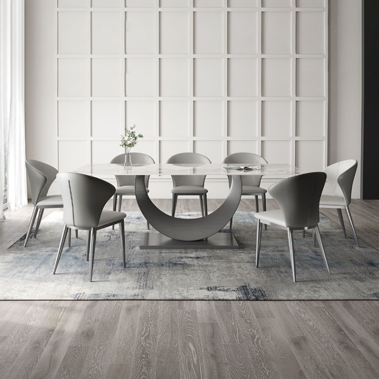 Designer Style Sintered Stone Top Dining Set Rectangle 1/2/3/4/5/7 Pieces Dining Table Set