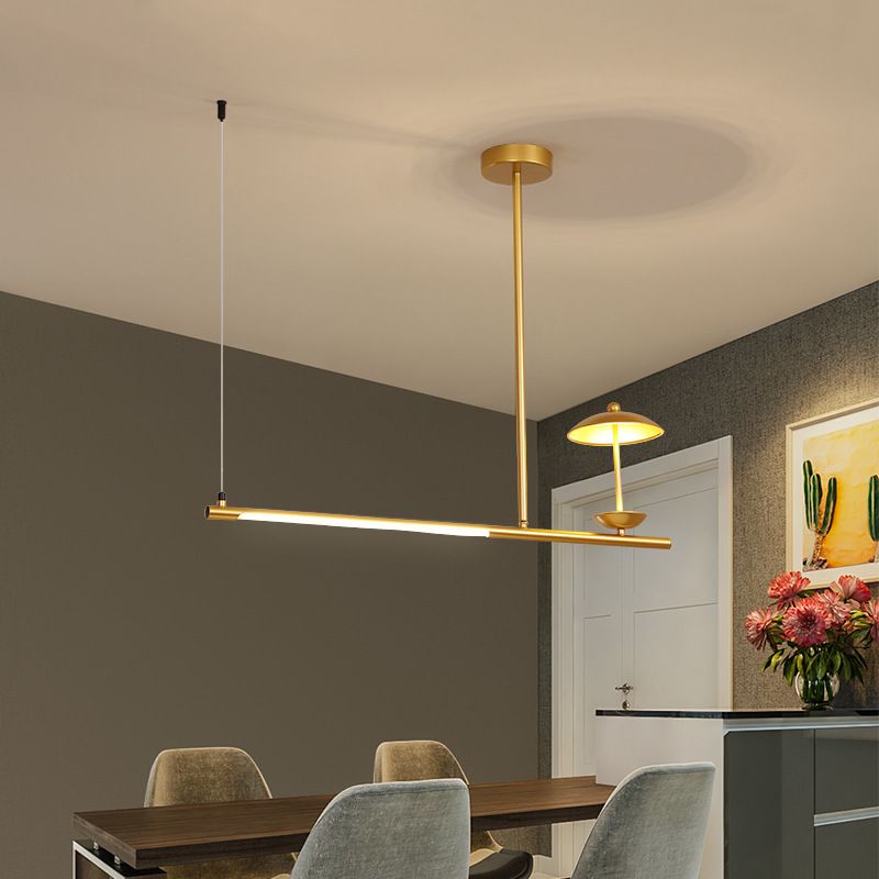 Postmoderne LED -Inselbeleuchtungsschirme -Form -Aluminiumhänge -Leuchte