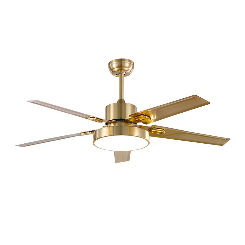 Geometry Ceiling Fan Lamp Kids Style Metal 1 Light Ceiling Fan Lighting