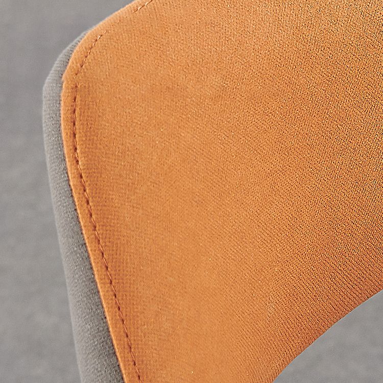 Contemporary Metal Dining Room Chairs Linen Fabric Dining Chair for Home Use