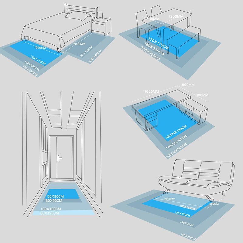 Individuality Ink Painting Rug Artistic Modern Carpet Friendly Washable Rug for Living Room