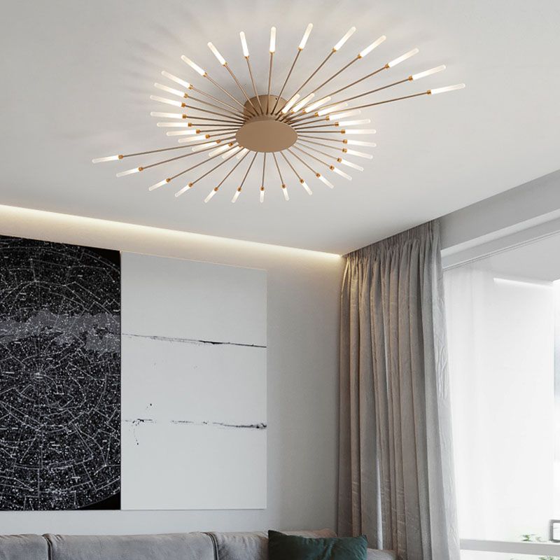 Simplicity Flush Mount Light Sputnik LED Ceiling Light Fixtures for Living Room