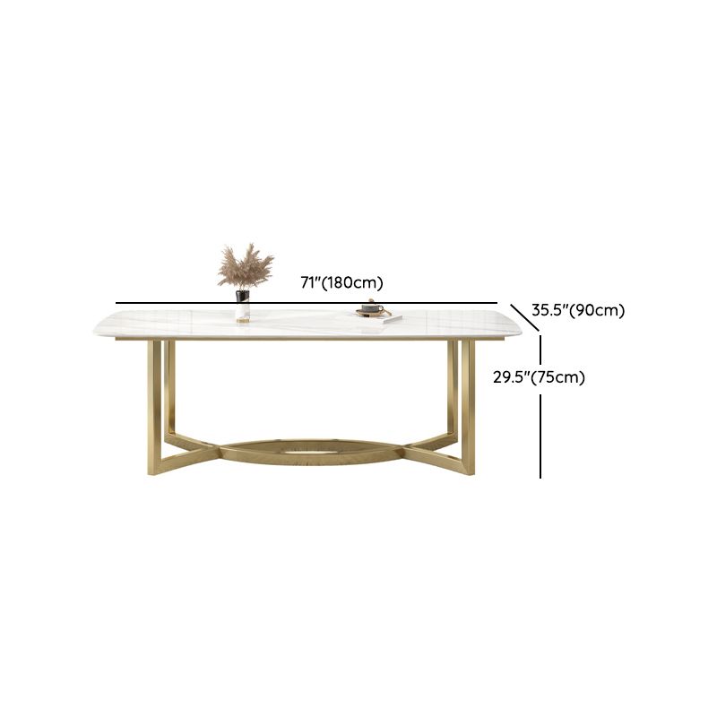 1/4/5/7 Pieces Luxurious Rectangle Dining Set Sintered Stone Top Dinette Table Set