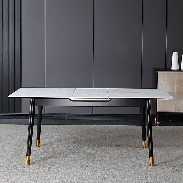 Rectangle Sintered Stone Kitchen Table Home Extendable Dining Table