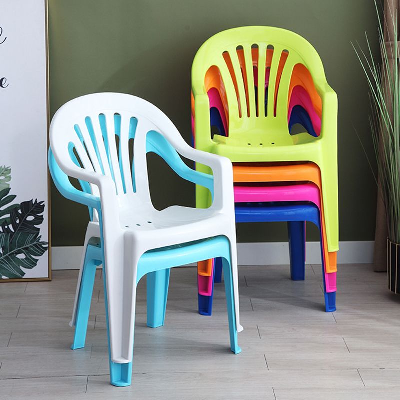 Silla lateral plegable de plástico contemporánea con respaldo Windsor para restaurante