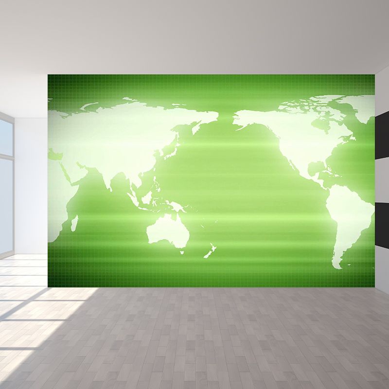 Continent Map Wallpaper Murals for Bedroom Water Resistant, Personalised Size