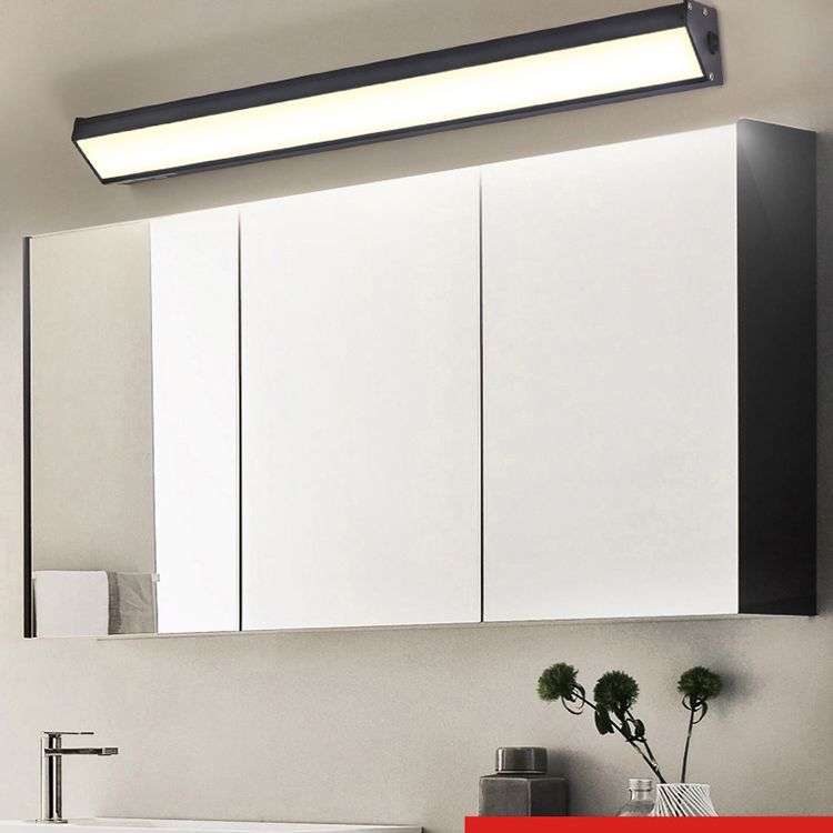 Rectangle Vanity Wall Sconce Fixtures Modern Minimalist Style Acrylic Single Vanity Light