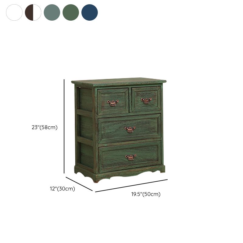 Coastal Storage Chest Dresser Solid Wood Storage Chest with 4/5/6 Drawers