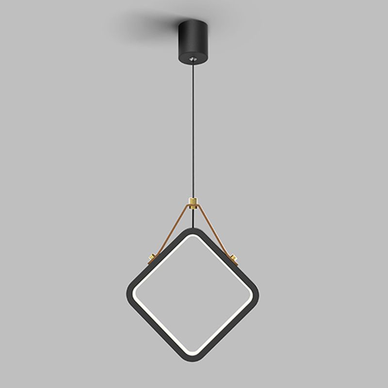 Kit de lumière suspendue linéaire moderne en métal 1-Light Pendant Light pour la chambre
