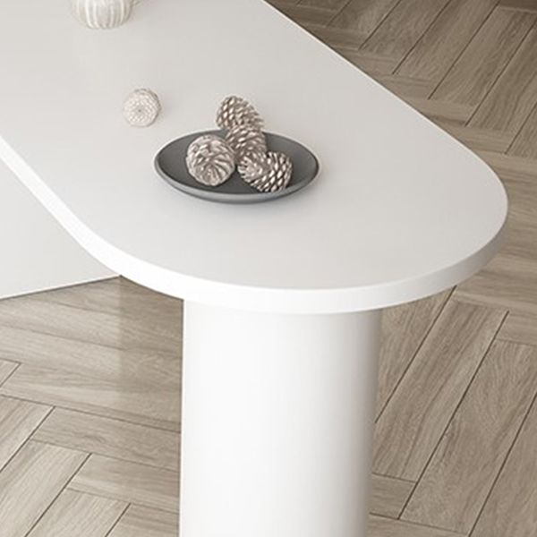 Contemporary Solid Wood Bar Dining Table Indoor Bar Table with Double Pedestal