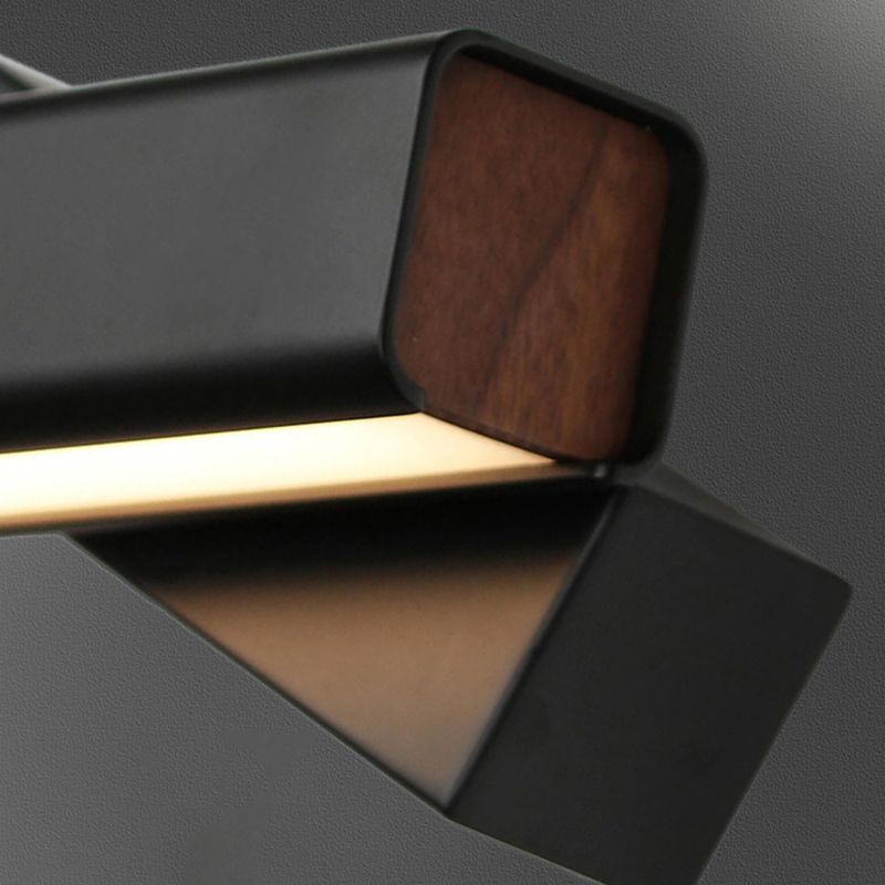 Rectangle Shape Metal Wall Lighting Idea Modern Style 1 Light Wall Light Fixture