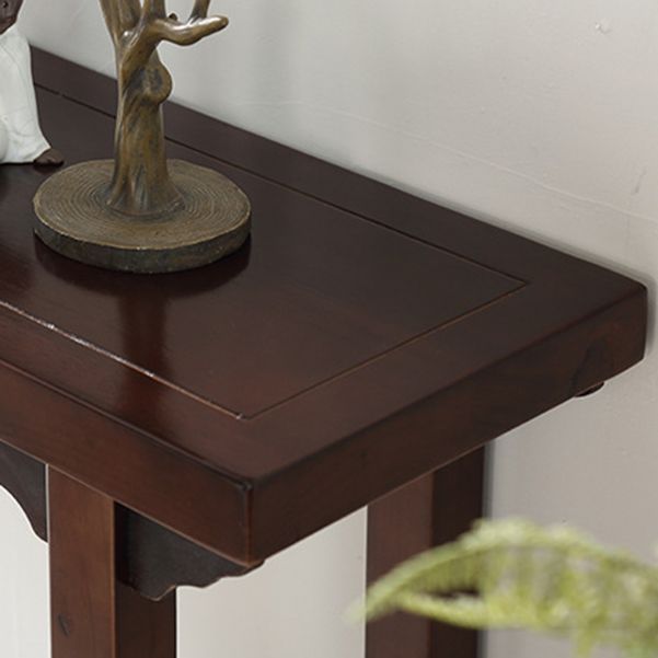 31 Inch Console Table 31.5-inch Tall Console Table Solid Wood Accent Table for Hall