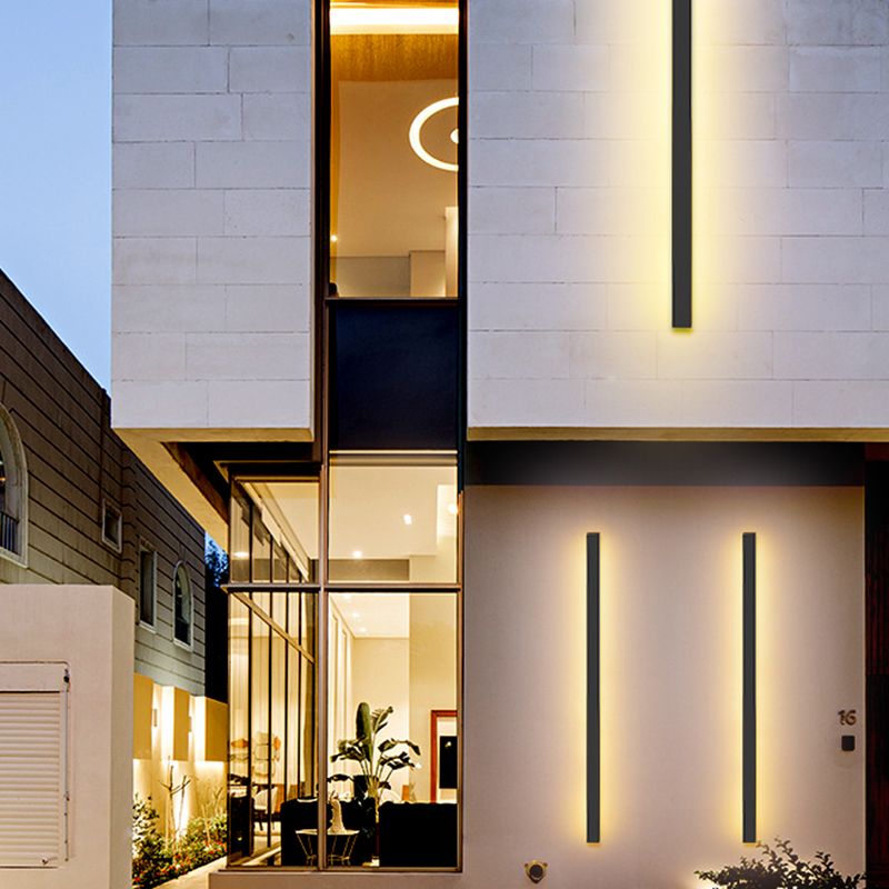 Luz de la plataforma lineal contemporánea Metal 1 Luz Led Mural Luz Montada Luz