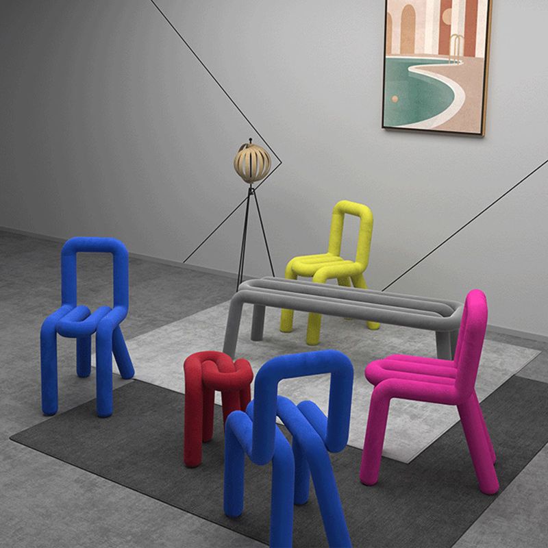 Contemporary Style Side Chair Open Back Dining Chair for Indoor