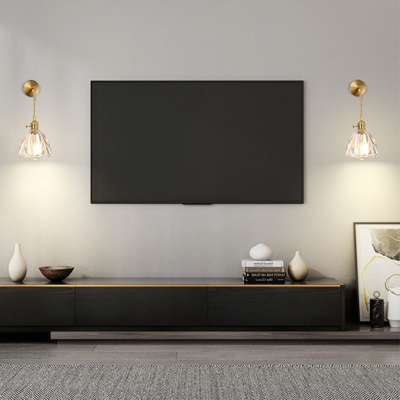 Geometric Wall Lighting Fixtures Modern Style Glass 1 Light Wall Lighting