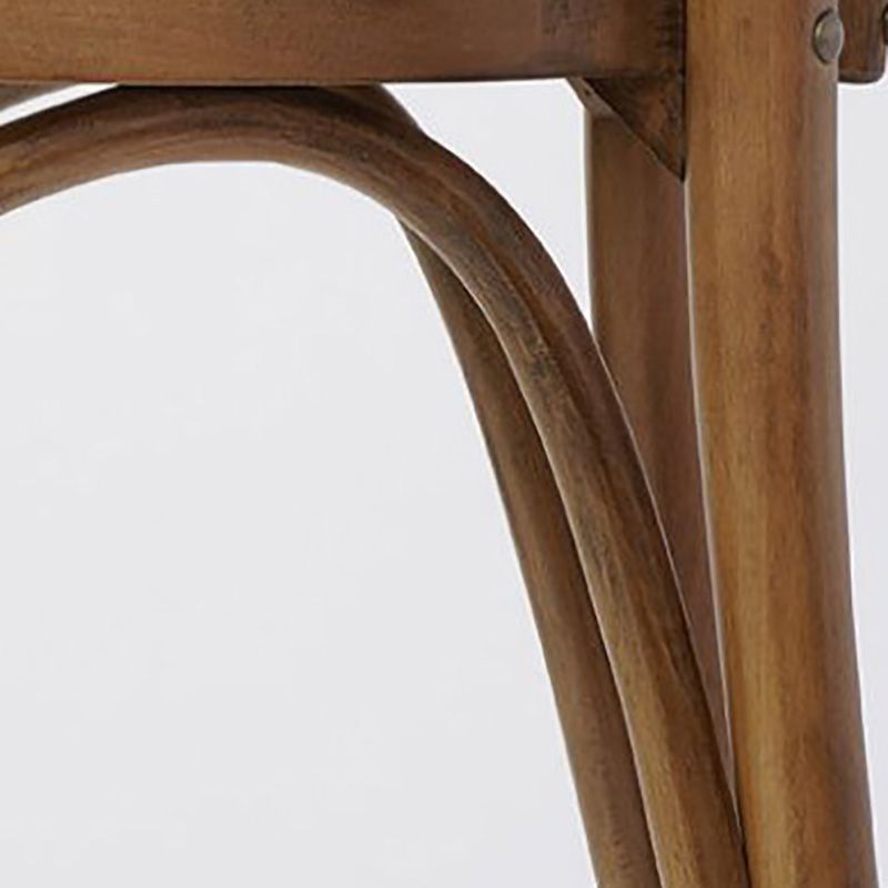 Boerderij houten eetkamerstoelen open achterkant eetwarmeloze stoelen voor restaurant