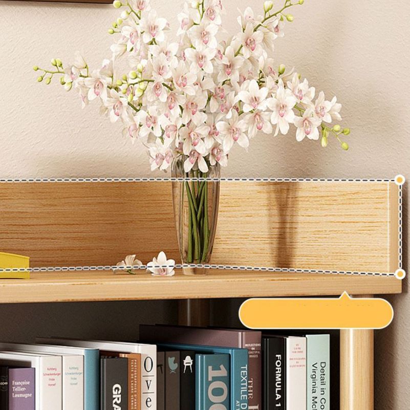 Modern Wooden Bookcase Open Storage Bookshelf with and Shelves
