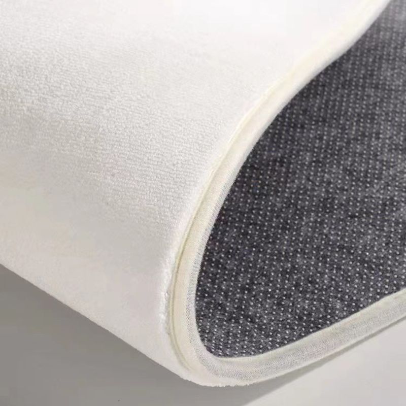 Light Beige Modern Rug Polyester Stripe Rug Washable Rug for Living Room