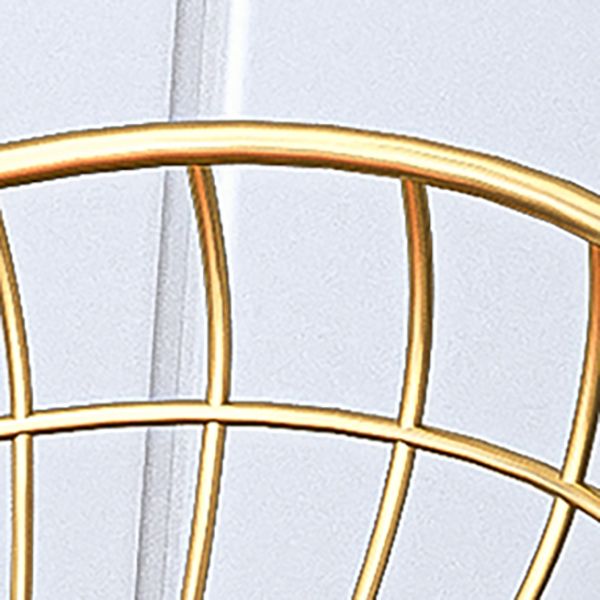 Glam Bucket Upholstered Bar Stools Footrest Low Back Bar and Counter Stool