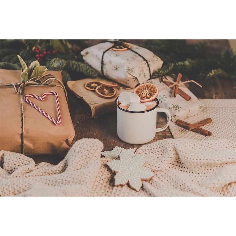 Marshmallow Dessert Mural Wall Decor Environment Friendly for Dessert Shop