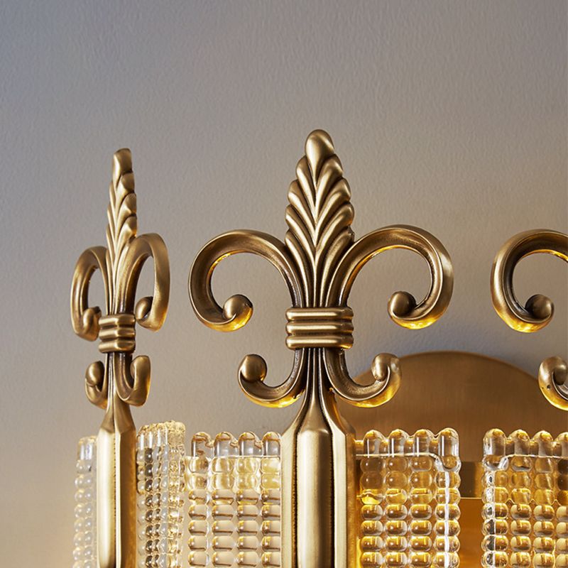 Multiple-Light Geometric Wall Sconce Light Modern Crystal Wall Sconce Lighting