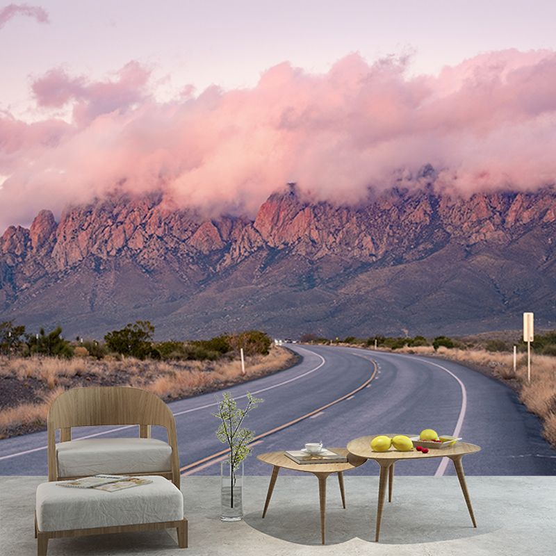 Environmental Wall Mural Wallpaper Highway Living Room Wall Mural