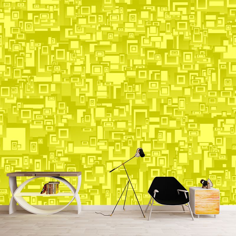 Sleeping Room Decoration Wall Mural Geometry Illustration Square Customized Wall Art