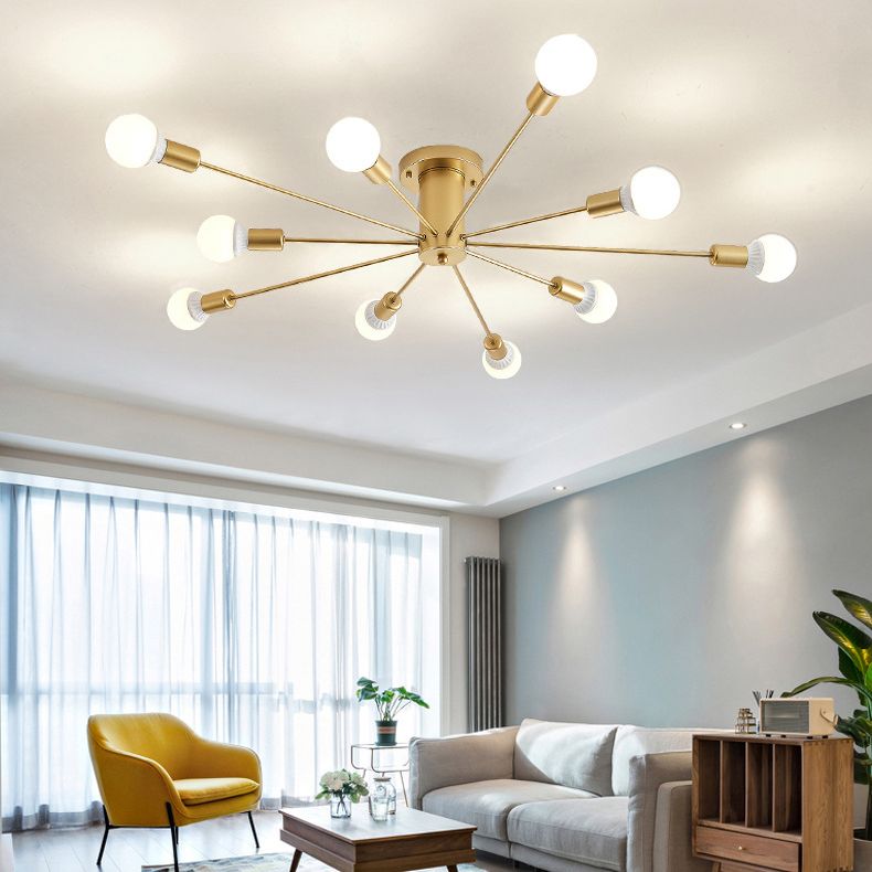 Metal Flush Mount Modern Style Flush Mount Ceiling Light for Banquet Hall