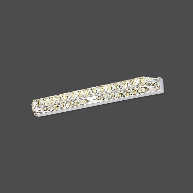 Forma lineal estilo contemporáneo tocador de tocador 1 luz de espejo LED de luz para baño