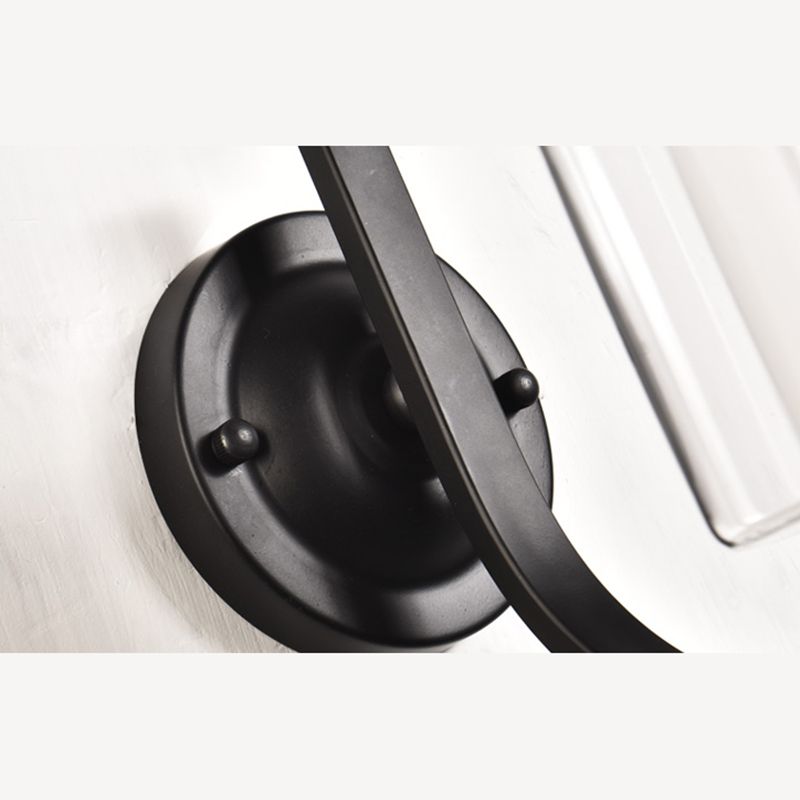 Schwarze klare Glaswandlampe Leuchte Industriestil Lampe für Wohnzimmer