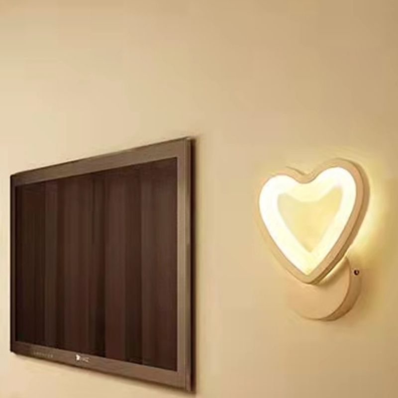 Geometry Shape Wall Lights Kid Style Metal 1 Light Wall Mount Light