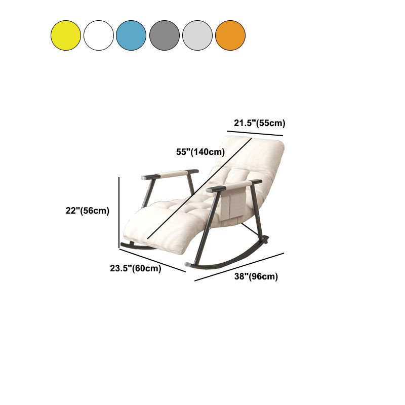 Modern Single Rocker Chair Simple Chair for Living Room and Bedroo