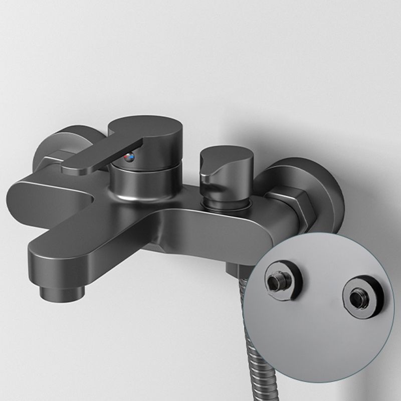 Contemporary Bath Filler Trim Wall Mounted Fixed Bathroom Faucet