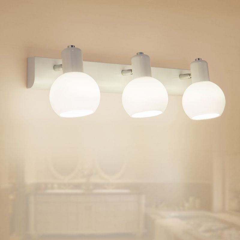 Sfere per il bagno di lampada con applique da bagno in stile minimalista illuminazione da parete