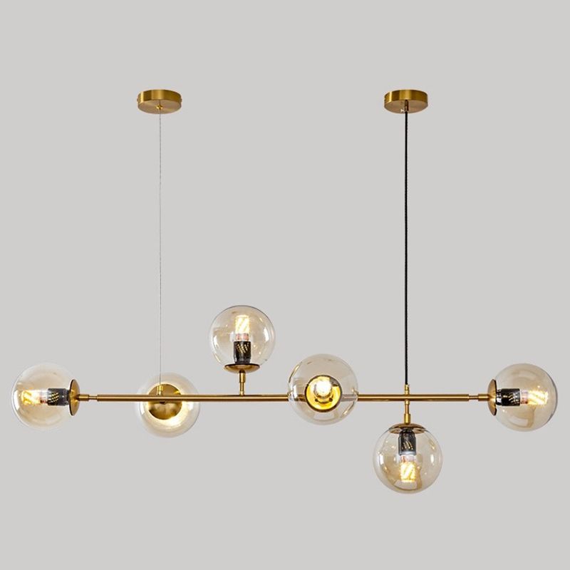 Fissaggi di illuminazione di Globe Island Glass Minimalismo Fissaggi di illuminazione a sospensione per il ristorante