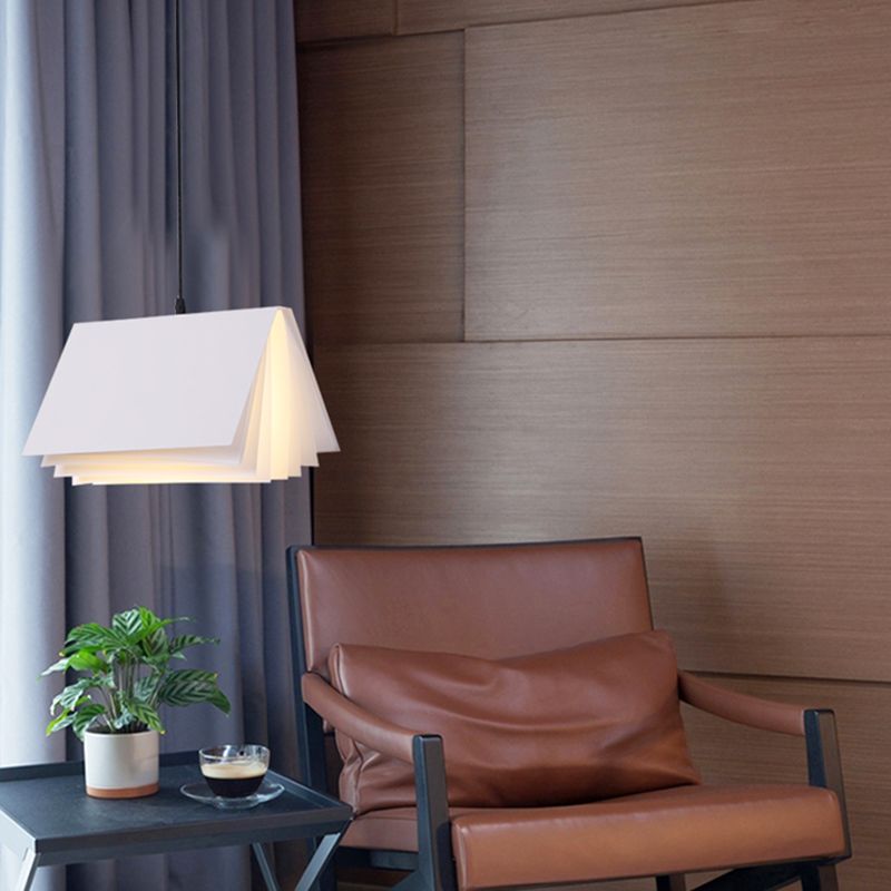 Macaron Pendant Light Modern Simple Style Book Shape Indoor Living Room Hanging Lamp