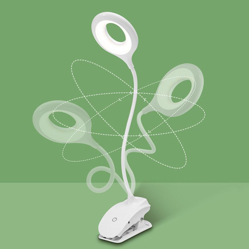Éclairage de bureau en plastique circulaire LED ÉTUDE BLANC NORC