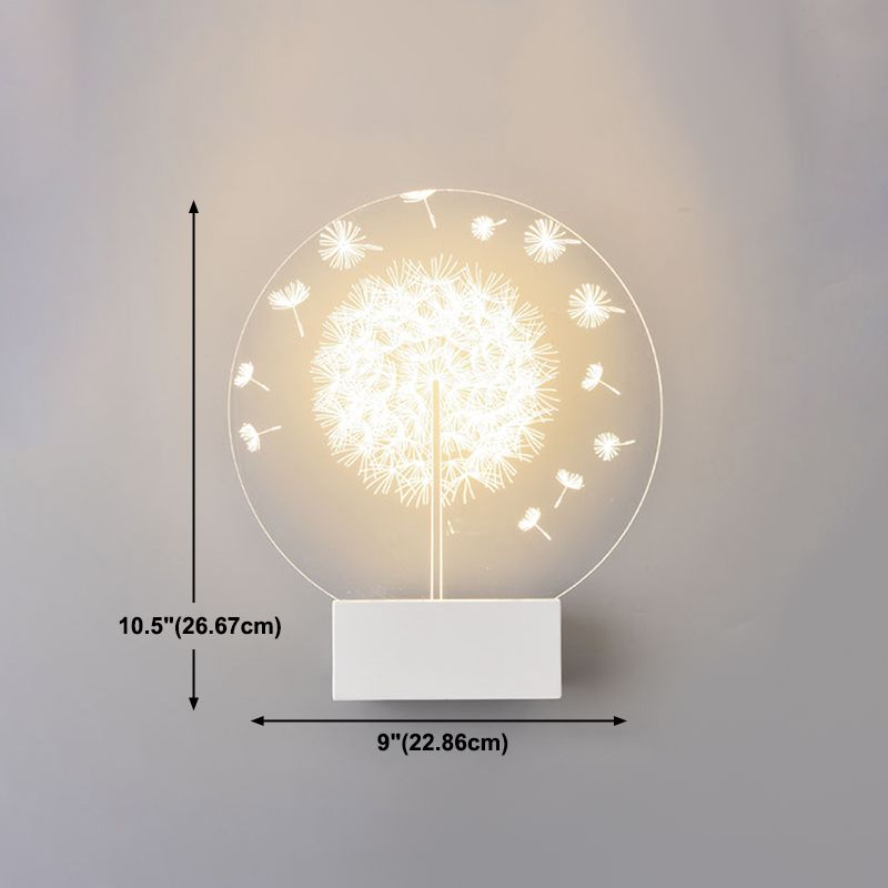 Creative Acrylic Wall Light Modern LED Wall Light Fixture for Bedroom