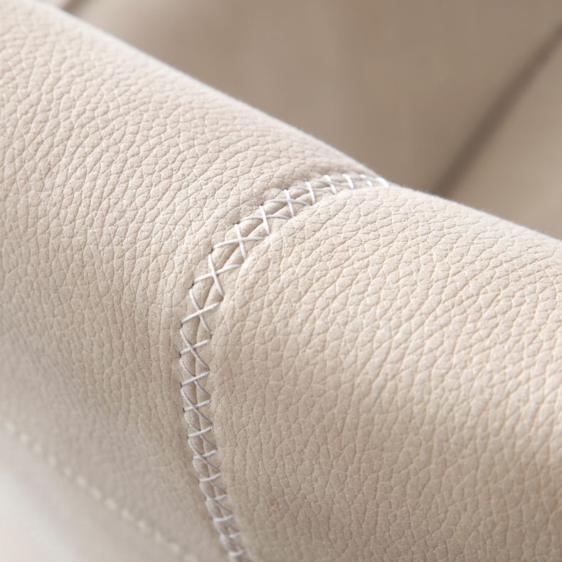 Sillas de comedor de piel sintética de diseño contemporáneo, sillas laterales con brazo trasero sólido para el hogar