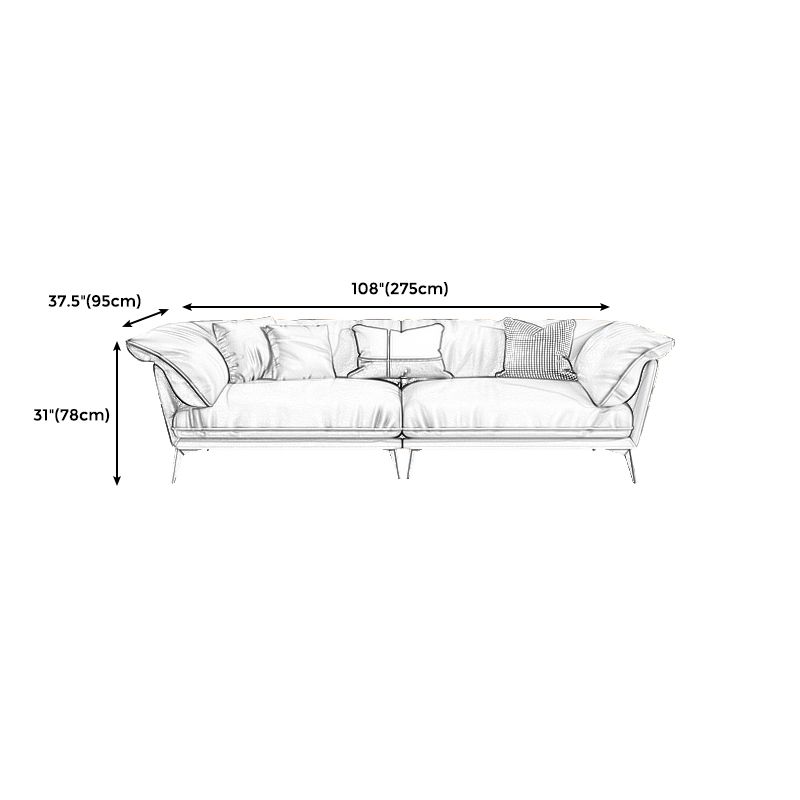 30.71" H Modern Pillow Top Arm Sofa with Cushion Back for Living Room, Apartment