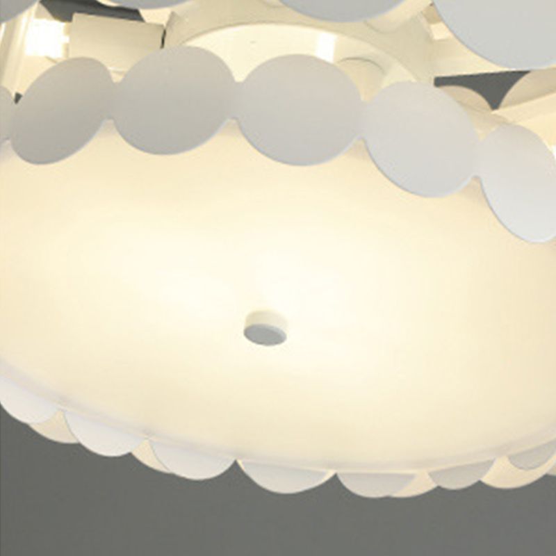 Lampadario in stile nordico semplice luce sospesa con ombra acrilica per camera da letto