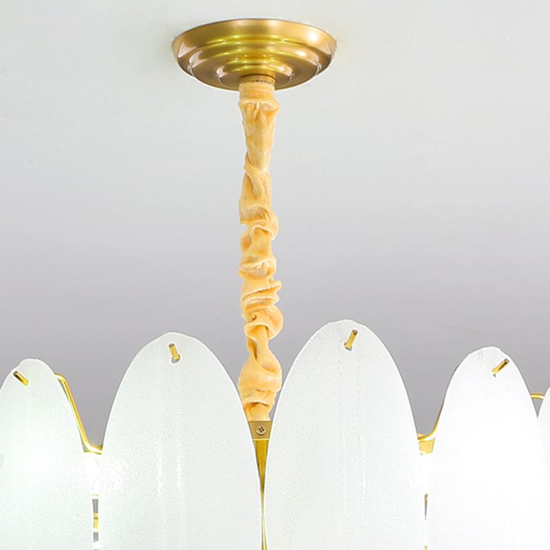 Luminaire de lustre en plumes