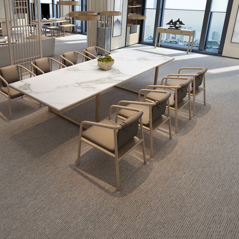 Office Room Carpet Tiles Solid Color Level Loop Square Carpet Tiles