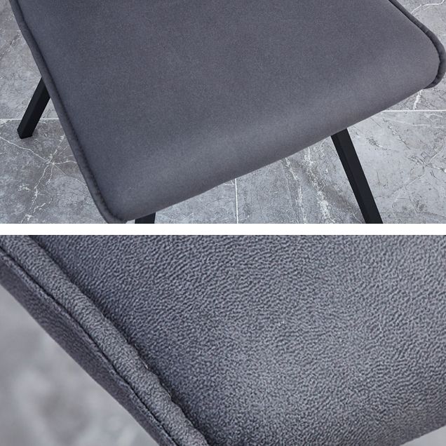 Chaise d'appoint rembourrée moderne, finition mate, chaise Parsons pour salle à manger