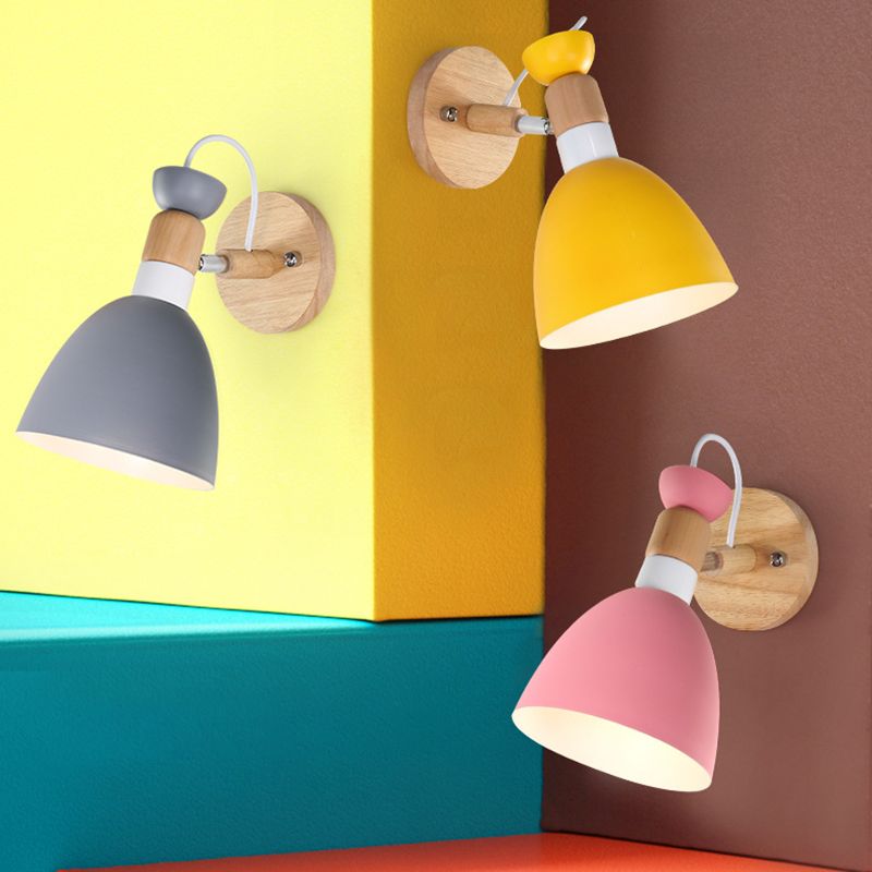 Geometric Wall Mounted Lamps Modern Style Metal 1 Light Wall Light Sconces