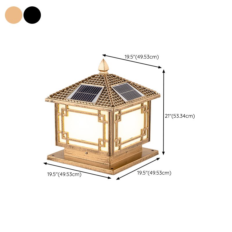 Creative LED Pillar Light Modern Solar Lighting Fixture for Garden