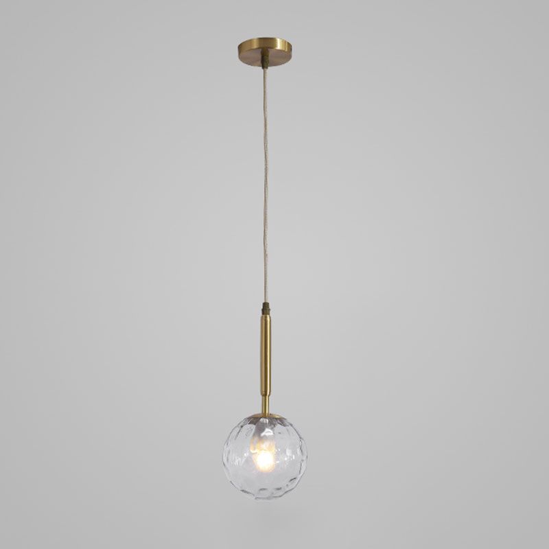 Kreative zeitgenössische Anhängerbeleuchtung mit Glasschatten für Salon -Café -Shop